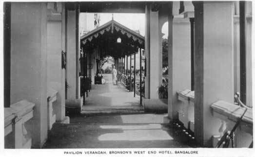 Pavilion verandah bronsons west end hotel, now simply known as west end