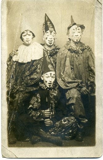 creepy clown family