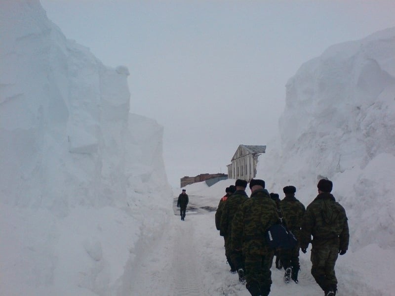 Russian soldiers novaia zemlya 1