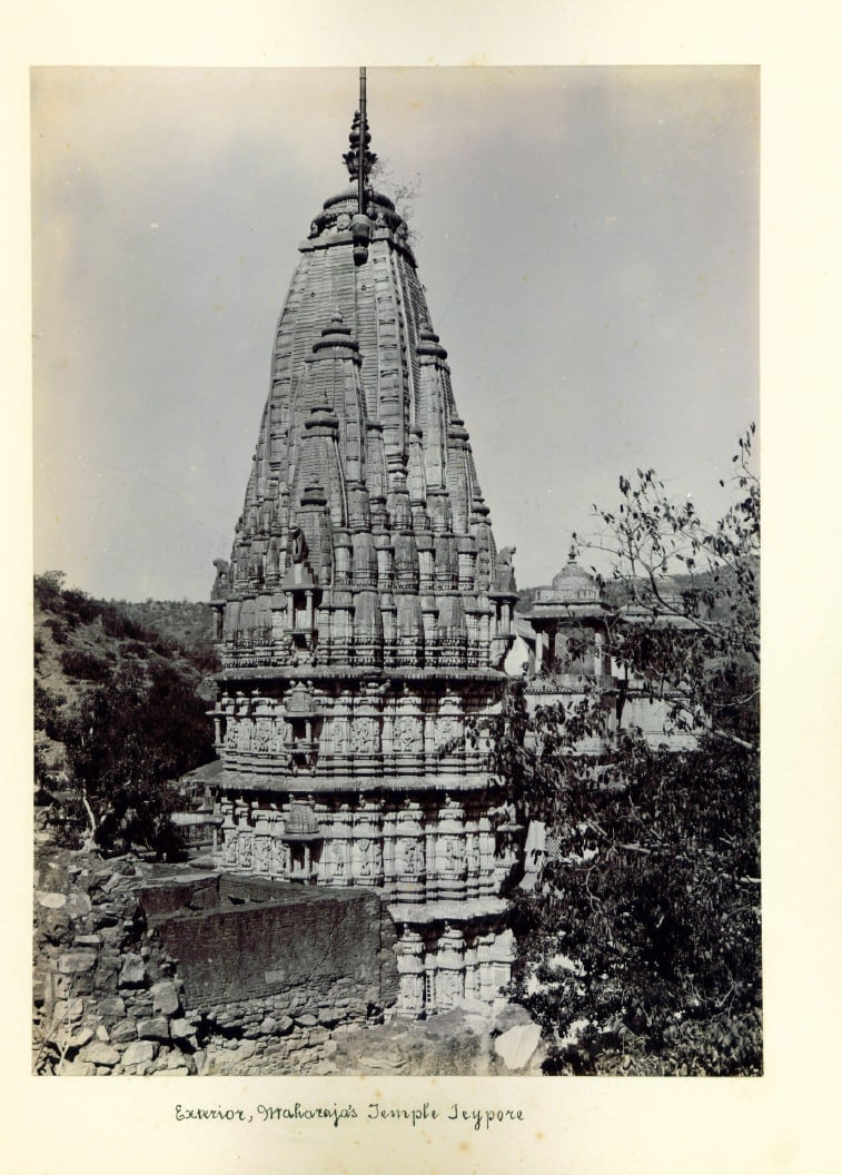 Exterior of maharaja's temple, 1900