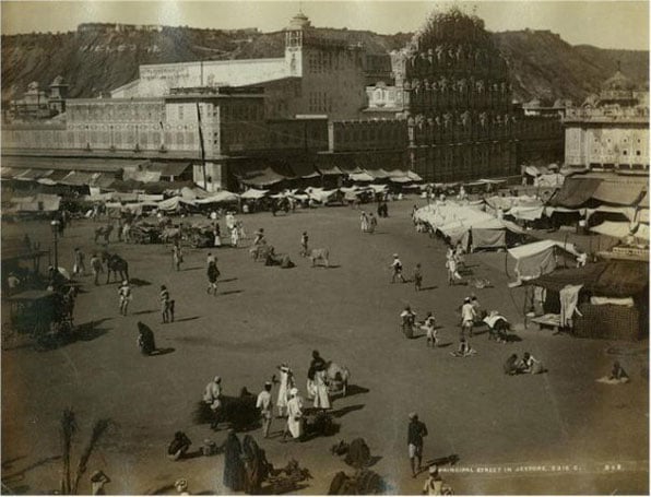 Hawa mahal  badi chaupar of pink city jaipur