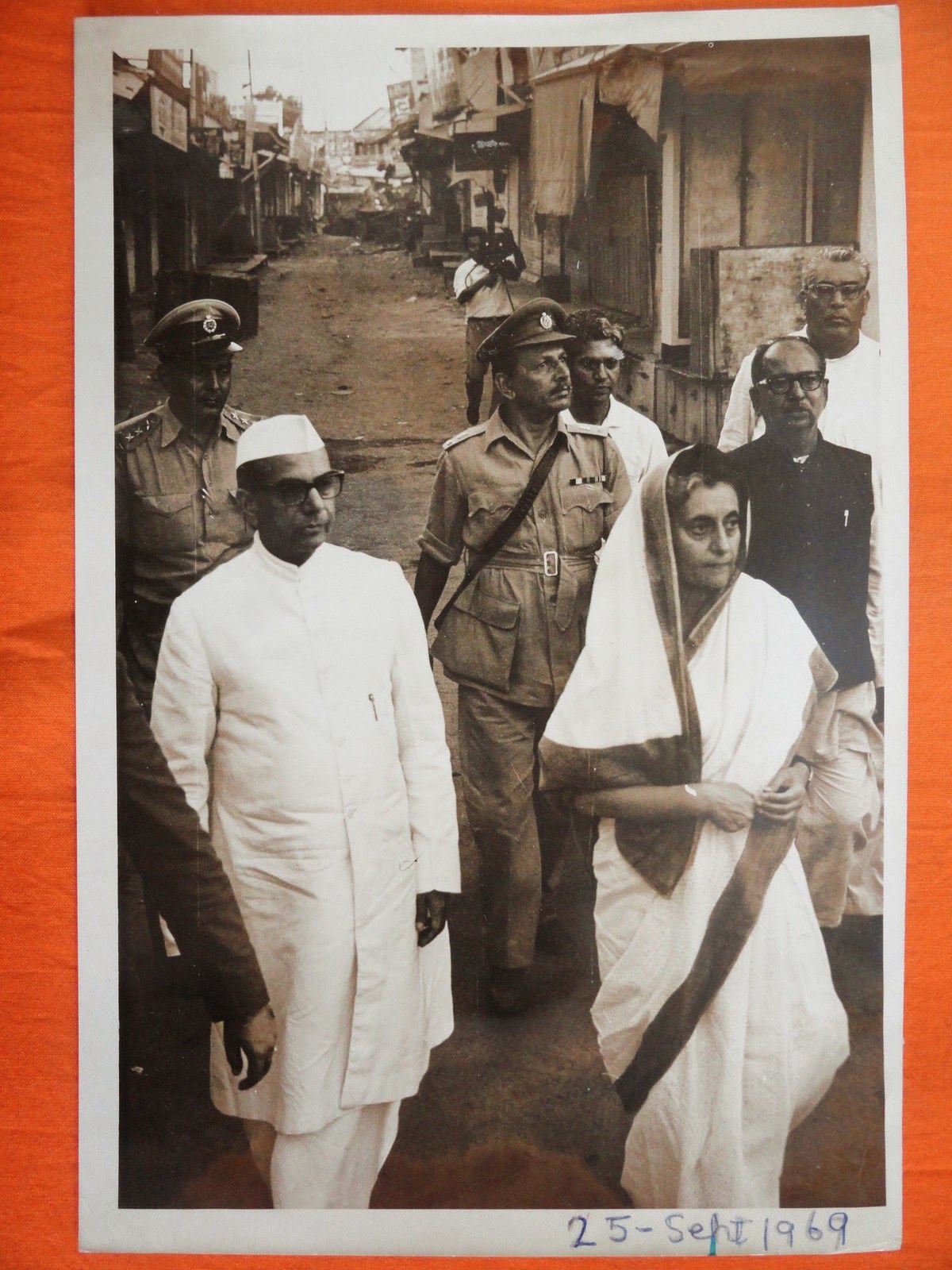Indian Prime Minister Indira Gandhi Visits Ahmedabad, Gujarat - 1969