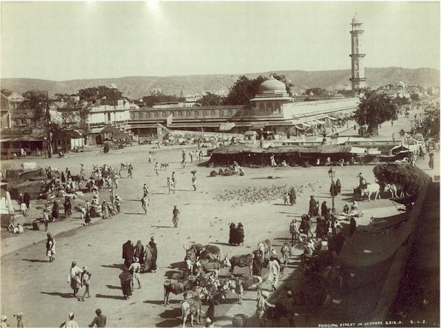 Jaipur,_principal_street,_c. _1875