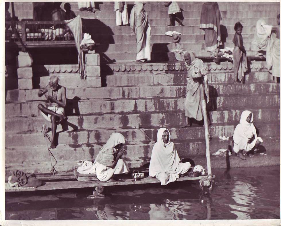 Meditation on Ghat during 1940s