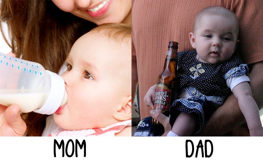 Baby Funny Cute Pictures, mom vs dad, mama vs papa, Mother vs Father,...