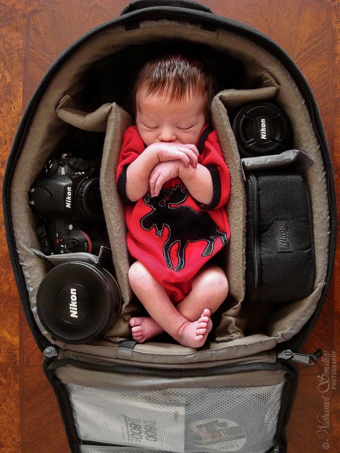 Baby, camera, camera bag, newborn, photography, cute, sweet, adorable, baby, kids, lovely, photographers, funny, pictures