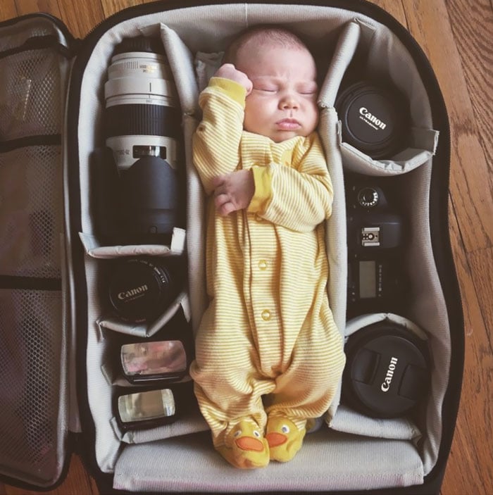 Baby, camera, camera bag, newborn, photography, cute, sweet, adorable, baby, kids, lovely, photographers, funny, pictures