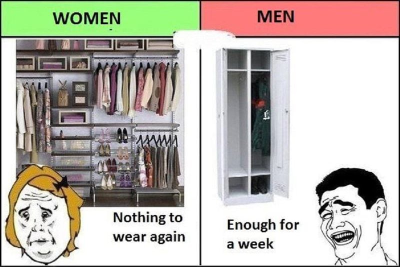 difference between men & women, amazing difference, hilarious difference, lolz, lol, wtf, wow, hehehe, funny, men between women, men vs women