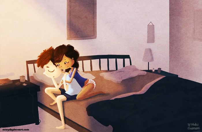 everyday Illustrations, Illustrations, everyday, love, love Illustrations, moments of love, couple, creativity, idea, creative, life