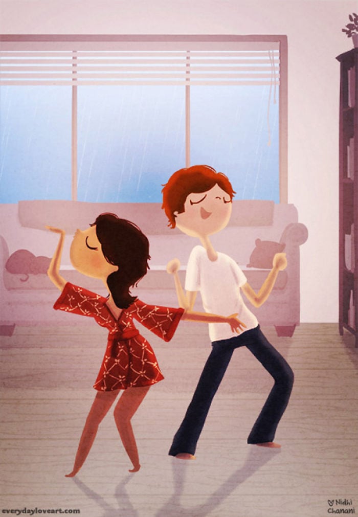 everyday Illustrations, Illustrations, everyday, love, love Illustrations, moments of love, couple, creativity, idea, creative, life