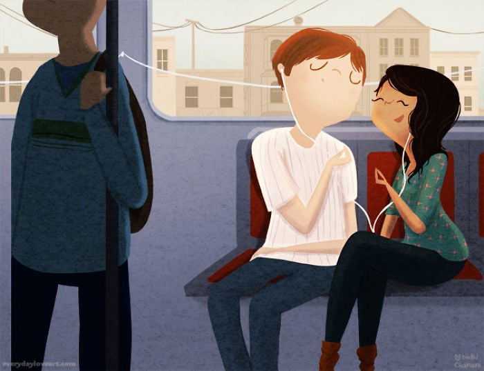 everyday Illustrations, Illustrations, everyday, love, love Illustrations, moments of love, couple, creativity, idea, creative, life