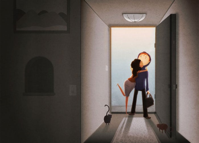 everyday Illustrations, Illustrations, everyday, love, love Illustrations, moments of love, couple, creativity, idea, creative, life