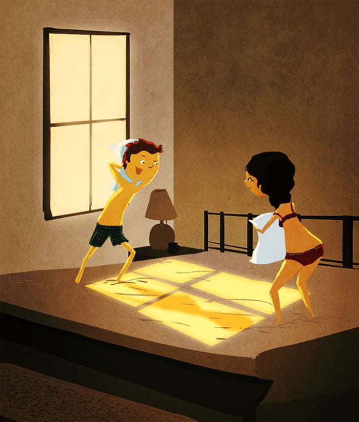 everyday Illustrations, Illustrations, everyday, love, love Illustrations, moments of love, couple, creativity, idea, creative, life
