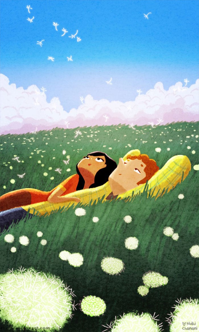 everyday Illustrations, Illustrations, everyday, love, love Illustrations, moments of love, couple, creativity, idea, creative, life