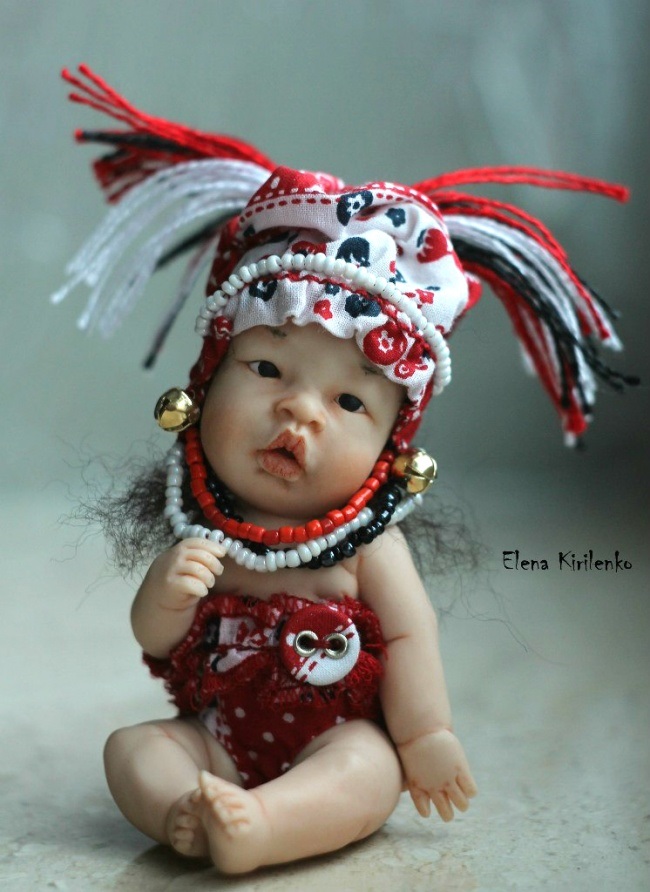 Elena kirilenko, elena kirilenko dolls, polymr clay dolls, russian, real doll, cute, creative, art, pskov, ooak dolls