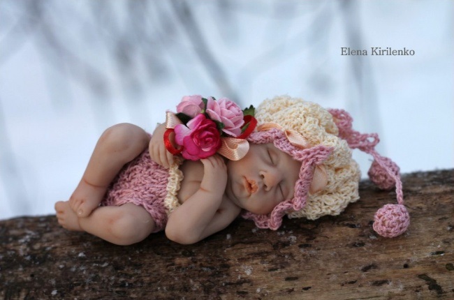 Elena kirilenko, elena kirilenko dolls, polymr clay dolls, russian, real doll, cute, creative, art, pskov, ooak dolls