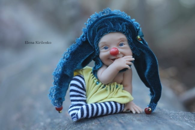 Elena kirilenko, elena kirilenko dolls, polymr clay dolls, russian, real doll, cute, creative, art, pskov, ooak dolls