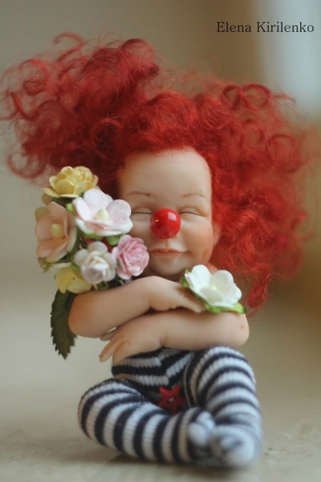 Elena kirilenko, elena kirilenko dolls, polymr clay dolls, russian, real doll, cute, creative, art, pskov, ooak dolls