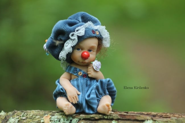 Elena kirilenko, elena kirilenko dolls, polymr clay dolls, russian, real doll, cute, creative, art, pskov, ooak dolls