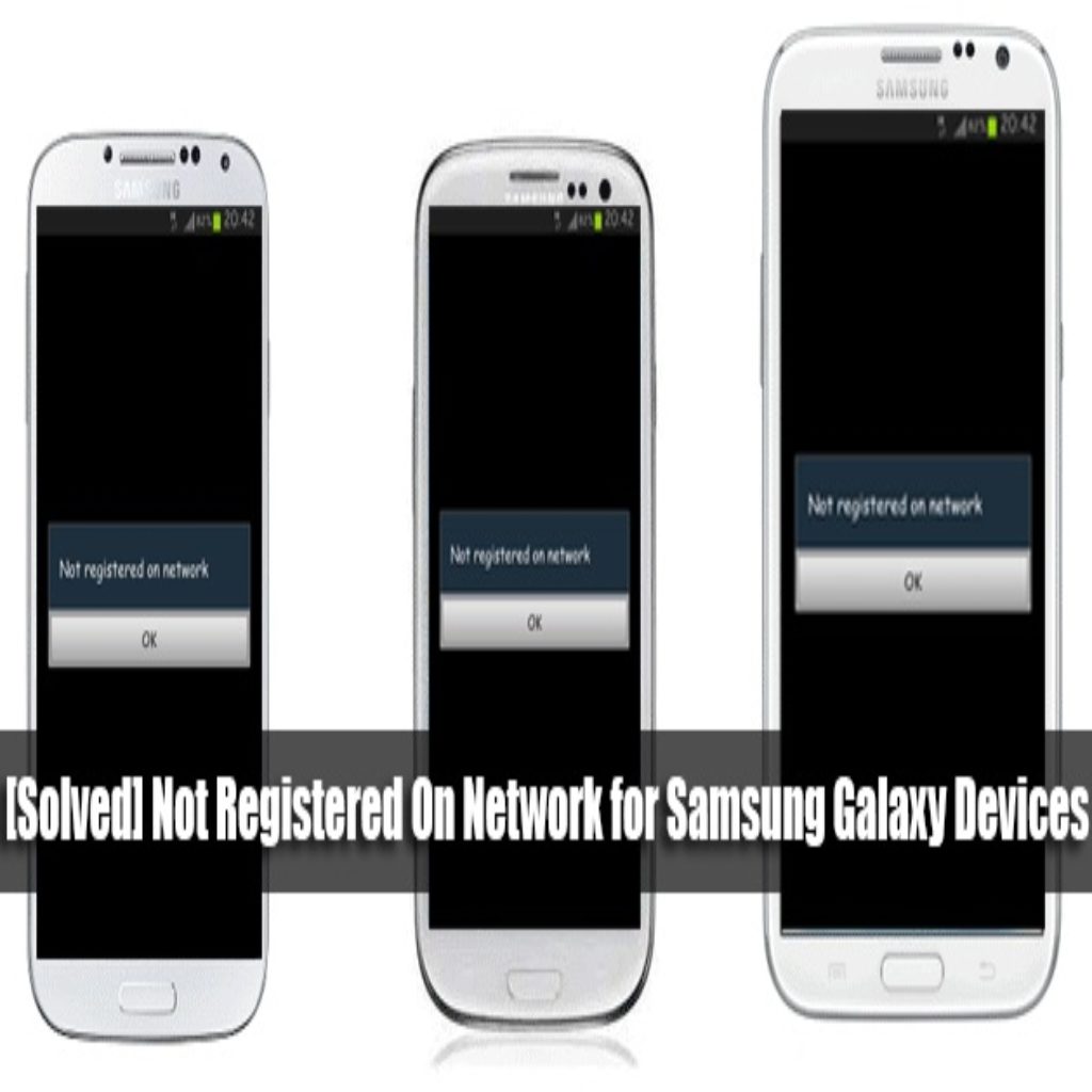 how to solve problem not registered on network