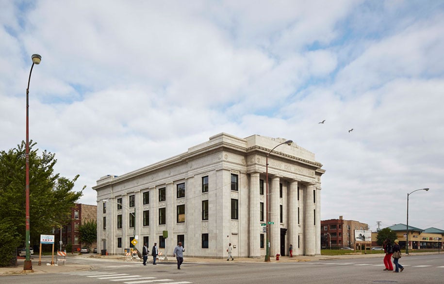 old building, Stoney Island, art, theaster gates, rebuild foundation, idea, creative, meaningful, artist, art center, art, history, Chicago, abandoned building, Stony Island Trust, Savings Bank building, great, wow, amazing, awesome