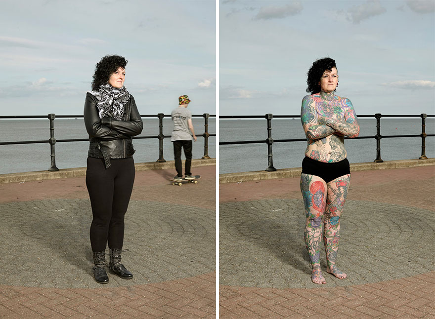 tattoo, portraits, uncovered, alan powdrill, covered photo series, photographer, photography, London based, people, habit, crazy, creative, art, amazing, awesome, wow, inked, beautiful, great, perfect, london, portfolio, idea