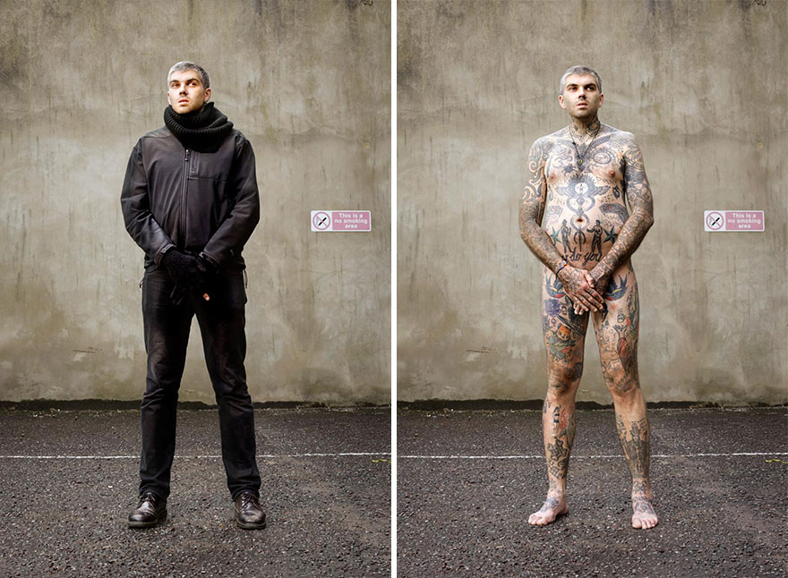 tattoo, portraits, uncovered, alan powdrill, covered photo series, photographer, photography, London based, people, habit, crazy, creative, art, amazing, awesome, wow, inked, beautiful, great, perfect, london, portfolio, idea
