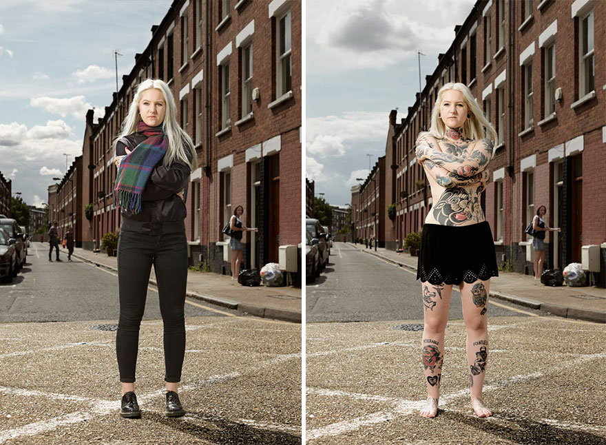 tattoo, portraits, uncovered, alan powdrill, covered photo series, photographer, photography, London based, people, habit, crazy, creative, art, amazing, awesome, wow, inked, beautiful, great, perfect, london, portfolio, idea