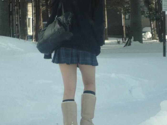 japan, japanese, school girl, fashion, weird, winter, kogal, japanese schoolgirl, asian, short skirts, snow festival