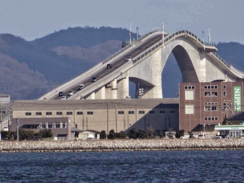 8 Photo Of Japanese "Roller Coaster Steep Bridge" | Eshima Ohashi ...