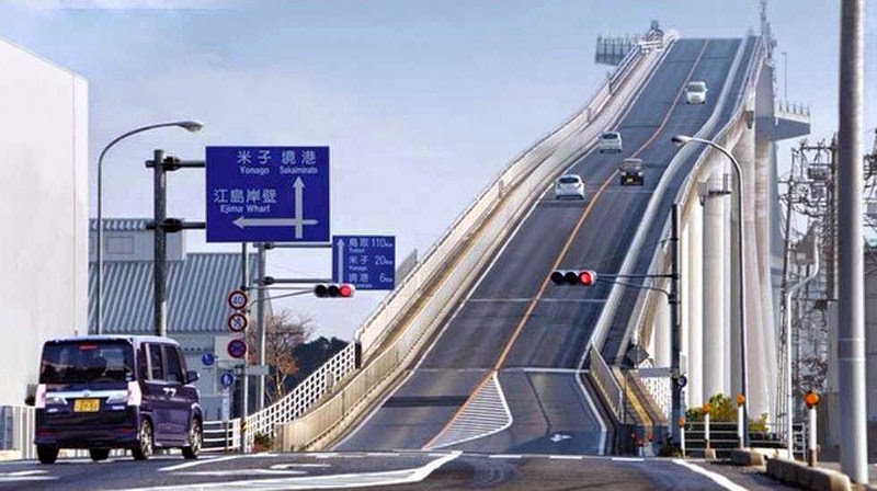 deadliest bridge, dangerous bridge, scariest bridge, world's most shocking bridge, japan, japanese, eshima ohashi bridge, crazy, amazing