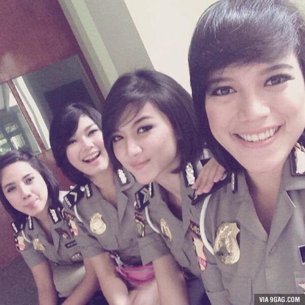 Indonesia, police woman, indonesian police woman, virginity test, asian sexy police, hot police, cop, female police photo, selfie