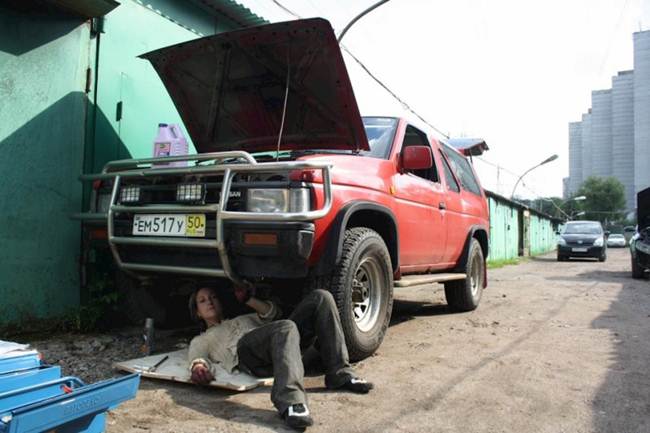 Russia, russian, russian girls, viral, girl with car, moscow, russia, girl car repairs, hot mechanic, girl mechanic