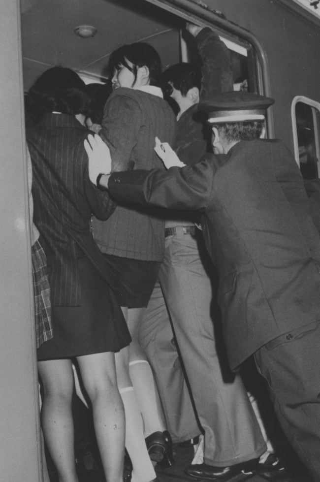 japan, japanese train, japanese train pusher, pusher, asia, oshiya, weird, wtf, omg, railway system, tokyo, train pushers tokyo, railway station attendant