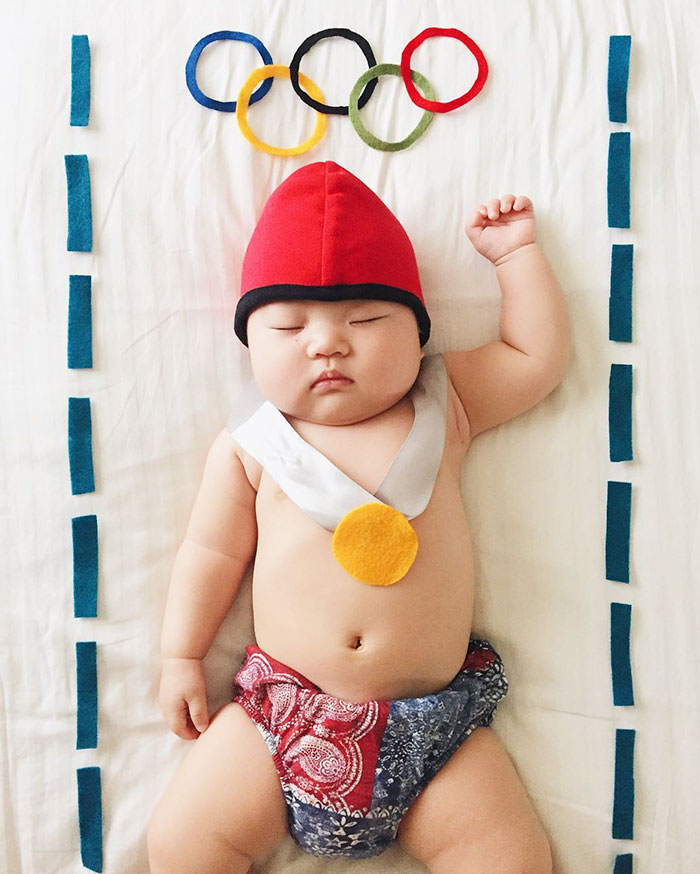 Funny, baby costumes, sleeping baby, amazing, cute, awesome, fashion, trend