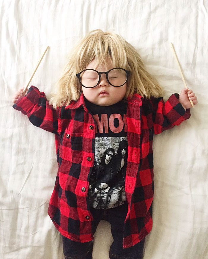 Funny, baby costumes, sleeping baby, amazing, cute, awesome, fashion, trend