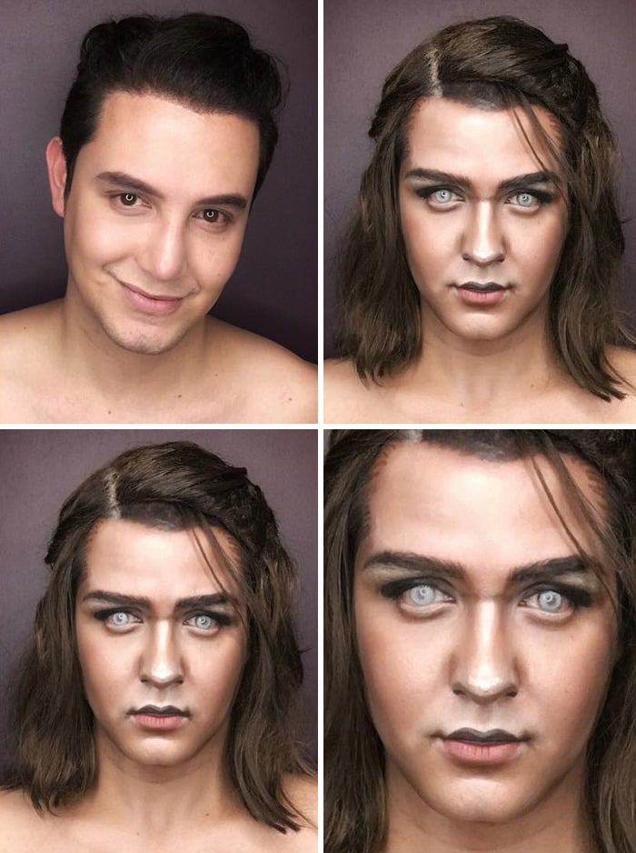 Game of thrones, arya stark, brienne of tarth, cersei lannister, daenerys targaryen, game of thrones makeup, got, got makeup, makeup, makeup transformation, margaery tyrell, melisandre, paolo ballesteros, sansa stark, creativity, idea