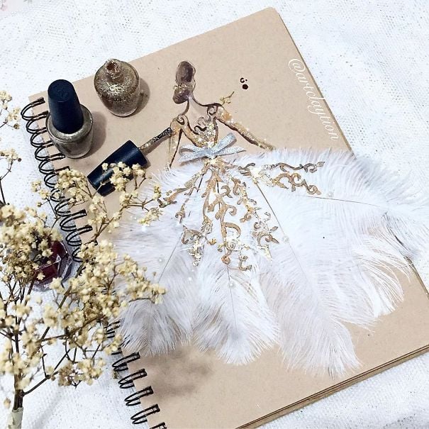 Chan Clayrene, fashion, art, artist, paintings, illustration, nail polish, watercolour, beautiful, wow, amazing, awesome