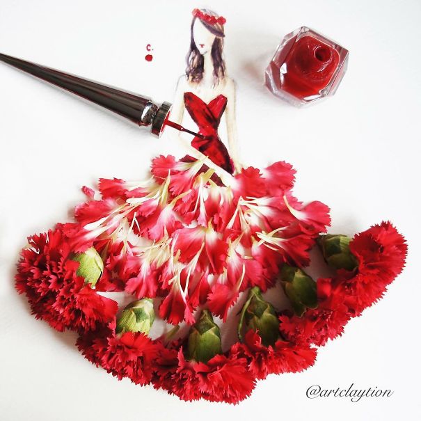 Chan Clayrene, fashion, art, artist, paintings, illustration, nail polish, watercolour, beautiful, wow, amazing, awesome