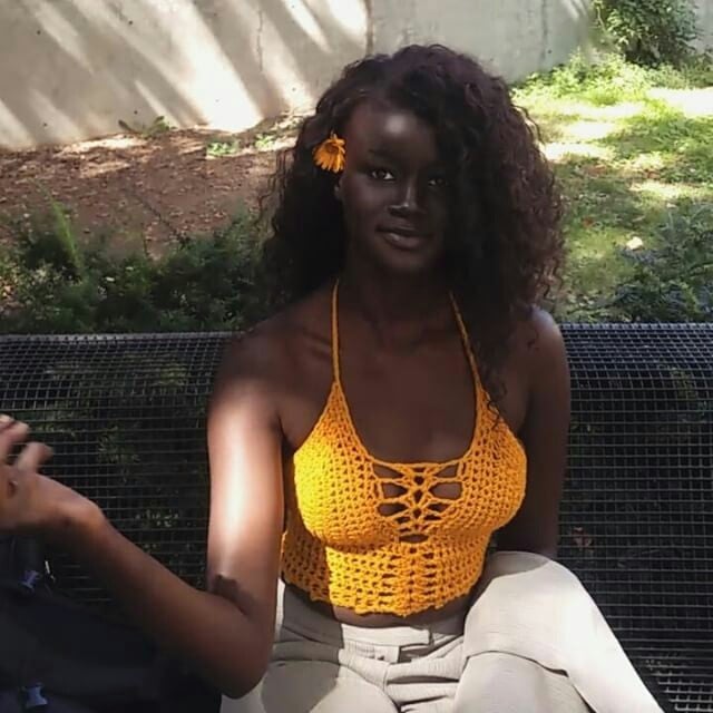 khoudia diop, khoudia diop hot, khoudia diop instagram, darkest model in the world, africa, blackest woman, daughter of the night, melanin goddess, khoudia diop facebook