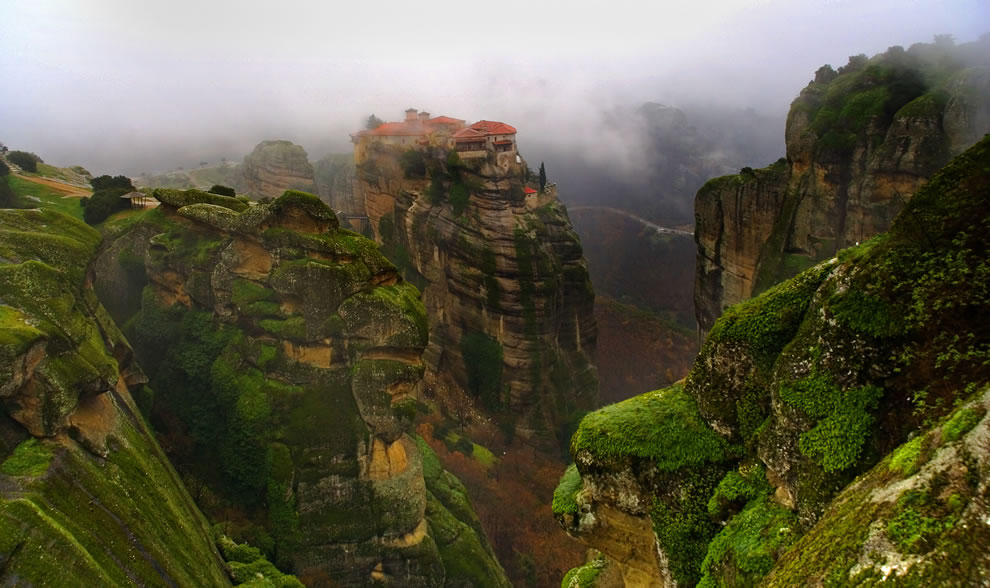 church, cliffs, greece, meteora, monasteries, monastery, monks, photos, places, temple, travel, UNESCO World Heritage, must visit before you die, must see before you die