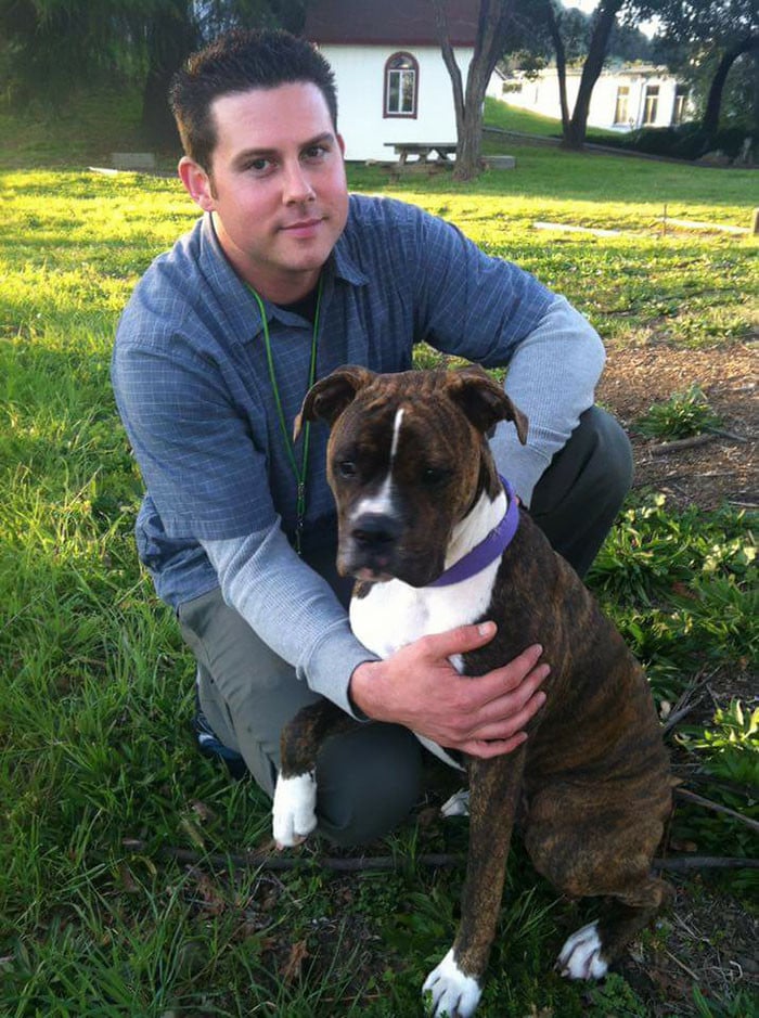 Dog dog visit hospital heartbreaking usa ryan jessen dog mollie farewells emotional video