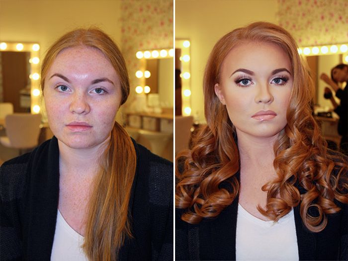 power of makeup, makeup pics, makeup ideas, makeup tips, makeup transformation, before and after photos, hair transformation, ugly to pretty