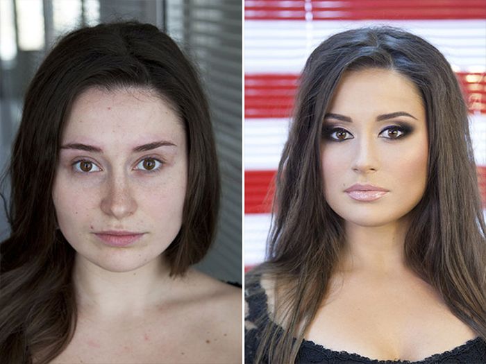 Power of makeup, makeup pics, makeup ideas, makeup tips, makeup transformation, before and after photos, hair transformation, ugly to pretty