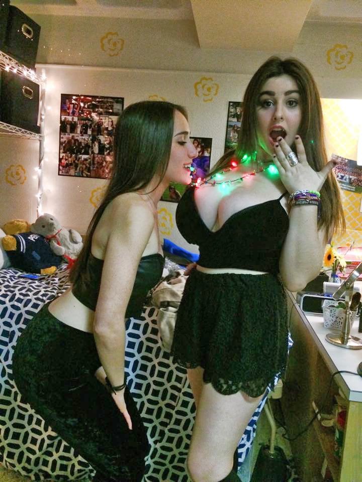 big boobs and small boobs, boobs, big boobs vs small boobs, big breast vs small, friend with big boobs, friends, funny, wedding, photobomb