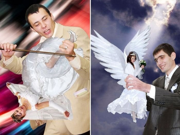 Most Absurd Russian Weddings Photos Ever :D | Reckon Talk
 Bad Photoshopped Wedding