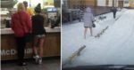 Snow Arrives to Russia: Bikini Season is Opened