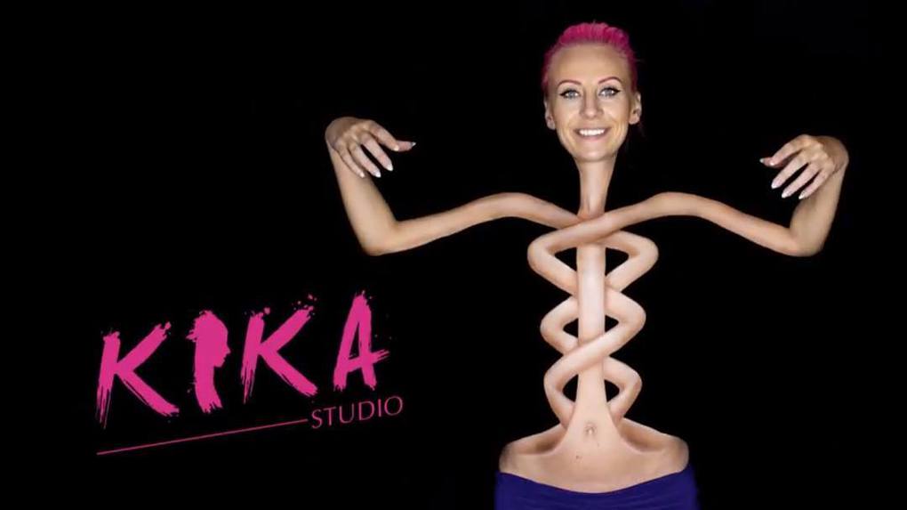 Make-up art, serbia, serbian makeup, body art, bizarre, viral, kika studio, makeup illusion, milosevic body painting, mirjana kika, body painting, serbian girl, serbian hot