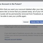 Delete account for passed away