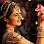 Anushka shetty with lotus